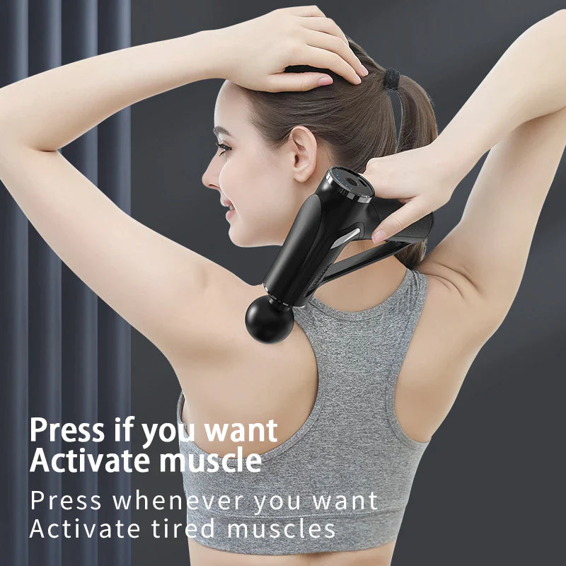 Massage Gun 32 Speed's USB-C Charging Different Attachments 