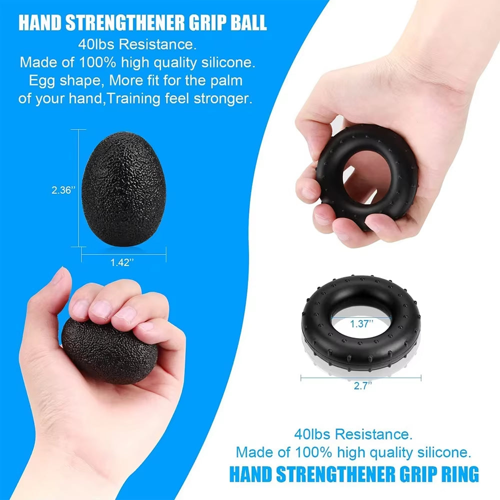 Adjustable 5-60Kg Heavy Hand Gripper Fitness Hand Exerciser Grip Wrist Training Finger Gripper Hand Strengthener for Patient