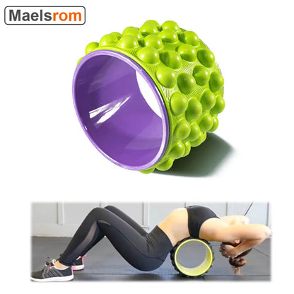 Back Roller Myofascial Release Trigger Point Yoga Wheel Foam Roller for Treating Back Pain Deep Tissue Massage Exercise Tool